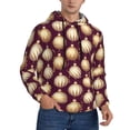 thumbnail image 2 of Lsque Golden Christmas Balls Pattern Casual Men's Hoodie,Hooded Sweatshirt with Kangaroo Pocket,Pullover Hoodie-XX-Large, 2 of 7
