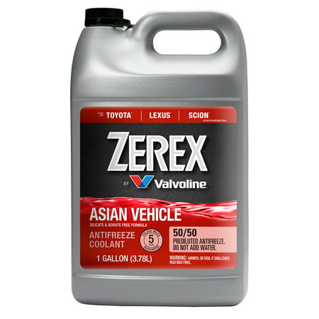 Valvoline Zerex Asian RED Vehicle Antifreeze / Coolant - 1 (Best Coolant For Toyota Corolla)