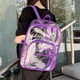 thumbnail image 1 of Mochila transparente de PVC Mochilas escolares Conjunto Paquete informal Mochila de almacenamiento Mochila Mochilas escolares para niños Niñas Escuela púrpura Yinane Paquete de mochila, 1 of 8