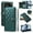 Darkgreen, variant on For iPhone 17 Pro Wallet Case with Zipper Card Slots,RFID Blocking Large Capacity Elegant PU Leather Magnetic Flip Case Crossbody Strap+Hand Lanyard for Travel / Daily Carrying,Rosegold