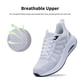 thumbnail image 5 of Zapatos para caminar ephiza para mujer con soporte en arco, blancos, talla 7, 5 of 6