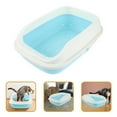thumbnail image 2 of Cat Litter Box Semi-Enclosed Cat Litter Container with Shovel Cat Litter Storage Box, 2 of 9