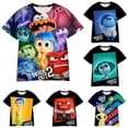 thumbnail image 2 of Camiseta de verano Inside Out 2 para niños y adolescentes, camiseta de dibujos animados, camiseta de manga corta, camiseta divertida, ropa de uniforme de entrenamiento para niñas, 2 of 5