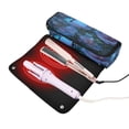 thumbnail image 3 of Hair Tool Organizer Bag with Heat Resistant Mat Removable Travel Storage Case for Hot Air Brushes Curling Irons Fantasy Luminous Flowers, 3 of 8