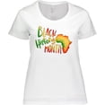 thumbnail image 3 of Inktastic Black History Month Africa in Red Yellow and Green Women's Plus Size T-Shirt, 3 of 5