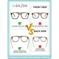 thumbnail image 4 of Gafas de lectura multifocales progresivas LianSan LS8016P-2P150, 4 of 7