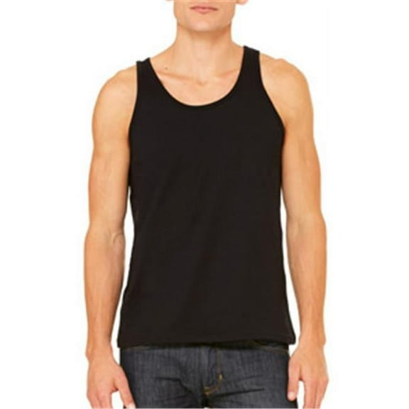 Canvas 3480 Unisex Jersey Tank - Black - Extra Large