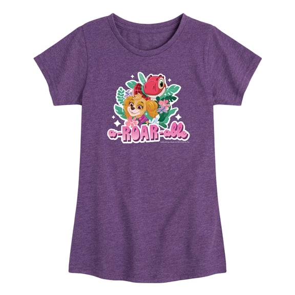 Paw Patrol: The Dino Movie - Roar Able - Toddler Girls Fitted Short Sleeve T-Shirt