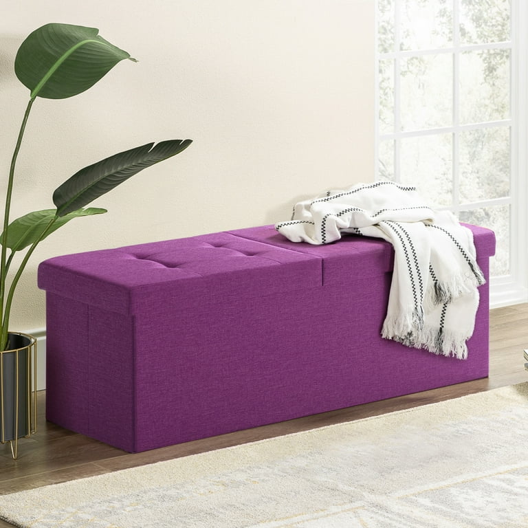 Purple ottoman bench deals