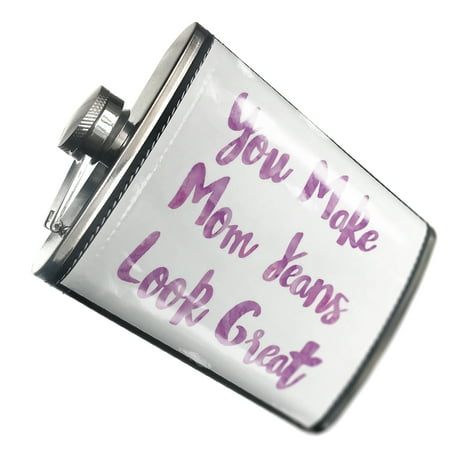 

NEONBLOND Flask You Make Mom Jeans Look Great Mother s Day Purple Watercolor