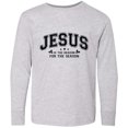 thumbnail image 3 of Inktastic Jesus is the Reason for the Season Long Sleeve Youth T-Shirt, 3 of 5
