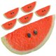 thumbnail image 5 of 6 piezas de sandía artificial falsa, rebanadas de sandía, modelo de fruta realista, sandía de simulación realista., 5 of 8