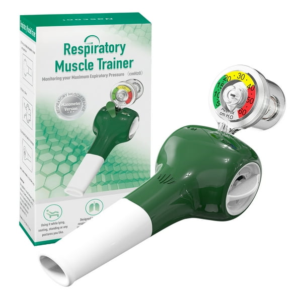 Nascool Dispositivo de Ejercicio Respiratorio para Pulmones con Estuche de Almacenamiento, Entrenador Muscular Respiratorio
