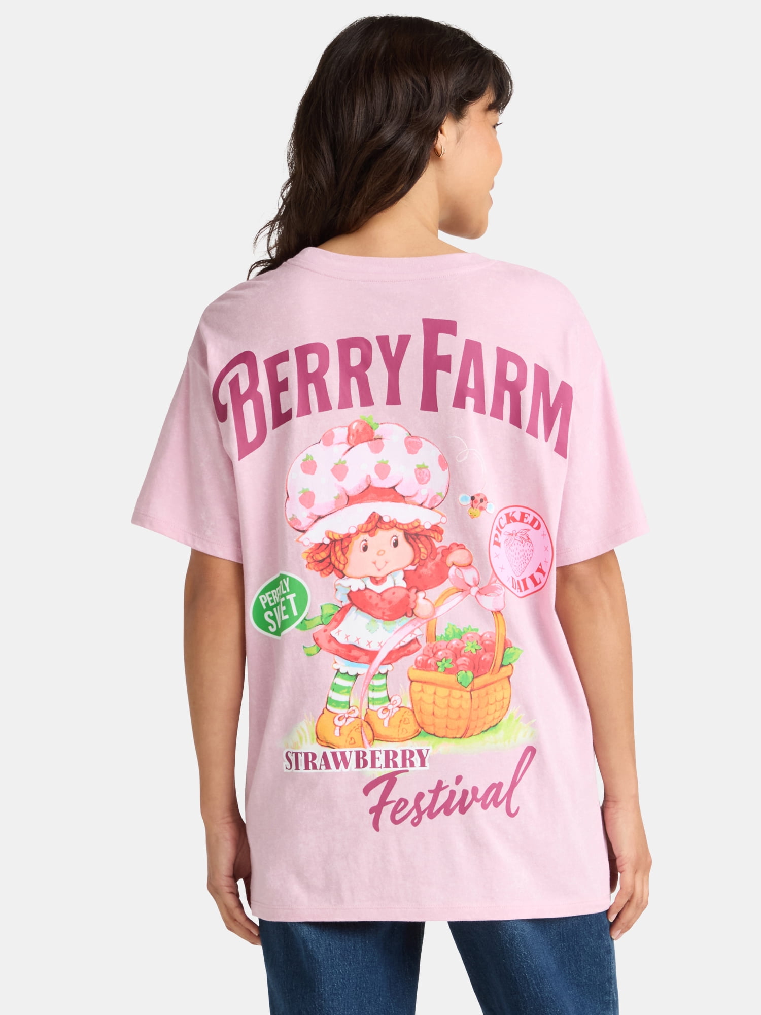 Strawberry Shortcake Women's Graphic Tee with Short Sleeves, Sizes XXS-XXL