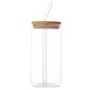 thumbnail image 5 of Vasos Vidrio 500ML/16oz Con Tapas Pajitas Helado Jugo para, 5 of 6