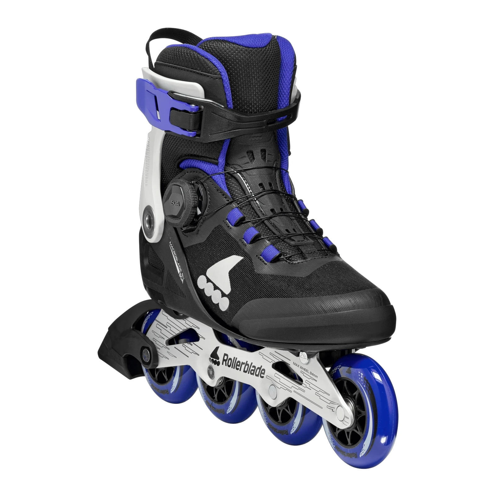 ROLLERBLADE Men's Macroblade 84 BOA Inline Skates, Color: Black/Blue/Bone White, Size: 10/10.5