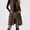 Coffee, variant on Women's Long Corduroy Vest Button Down Lapel Collar Sleeveless Jacket Casual Vintage Fall Winter Trendy Outerwear with Pockets Army Green Size M