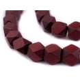 thumbnail image 3 of The Bead Chest Cherry Red Cornerless Cube Wood Beads: 15mm Diamond Cut Natural Organic Beads for Jewelry Making, 3 of 3
