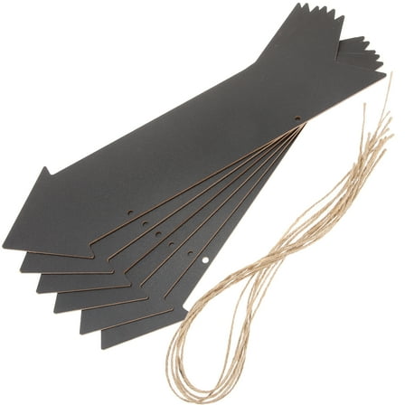 6Pcs Double Sided Sign Arrow Direction Sign Erasable Hanging Sign Decorative DIY Signs