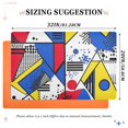 thumbnail image 6 of Yayeee Doormat for Indoor Entrance 32" x 20" Non Slippery Floor Rug, Yelllow Simple Shapes, 6 of 8