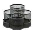 thumbnail image 1 of Soporte de lápiz de metal Cepille de almacenamiento Soporte de lápiz de almacenamiento Versátiles Versátiles de almacenamiento de papelería creativa negro, 1 of 8