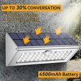 thumbnail image 2 of Lámpara Solar impermeable para exteriores, foco Solar inalámbrico de 1100 lúmenes, 4500mah, 46 Led, foco Solar para exteriores para jardín Rojo Verde Cocina, Decoración y Otros, 2 of 5