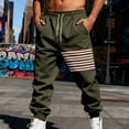 thumbnail image 5 of DPTALR Men's Solid Color Athletic Work Pants Loose Fit,Elastic-Waist Drawstring & Pockets,Sporty Texture,Army Green,Size XXL, 5 of 9