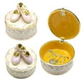 thumbnail image 2 of YIEMEEN Compact Ballet Shoe Accent Jewelry Storage Container for Travel and Dresser Tops, 2 of 21