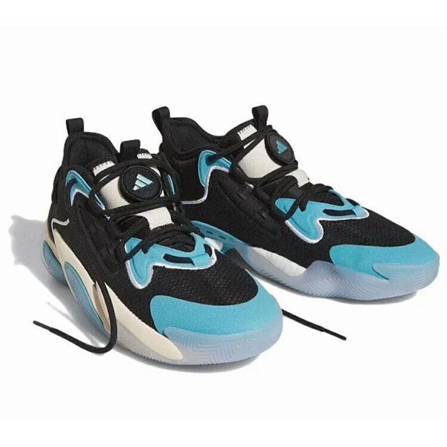 Size 7 Ad-id-as BYW Select Black Preloved Blue Men's Basketball Shoes IG4949