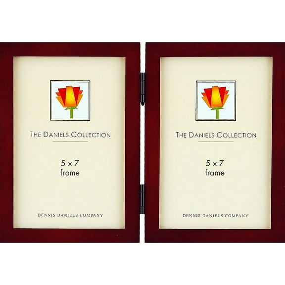 Dennis Daniels W4105DWN 5 x 7 in. Double Vertical Frame - Walnut