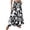 Black, variant on Casual Floral Wide Leg Pants High Waist Flowy Summer Long Trousers With Pockets