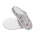 thumbnail image 3 of Fotbe Santa with Gifts Pattern Women's Fuzzy Curly Fur Memory Foam Loafer Slippers Indoor Outdoor Slippers Winter Home Shoes-40/41, 3 of 7