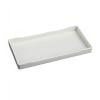 PEONAVET A Tray Tray Rectangular Water Cup Tea Tray White Antislip Plastic Tray