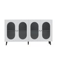 thumbnail image 4 of Cterwk Modern Accent Sideboard Cabinet with Acrylic Doors, Storage Cupboard Console Table for Kitchen Dining Living Room Hallway Office, White, 4 of 8
