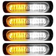 thumbnail image 4 of 4 luces estroboscópicas de advertencia para policía, 12 luces LED en miniatura, compatibles con vehículos de 12 V a 24 V, color amarillo, 4 of 5