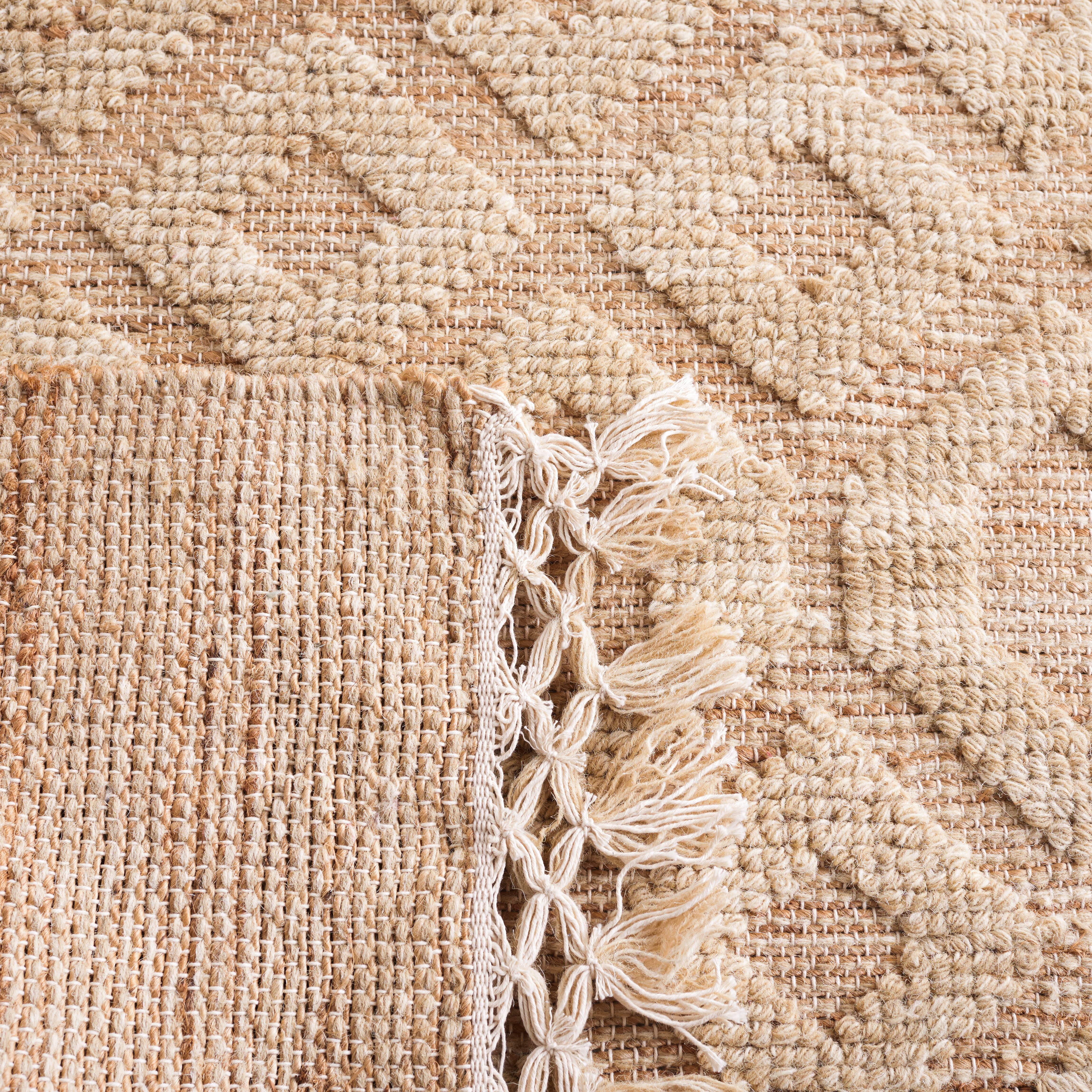 SAFAVIEH Natural Fiber Erksine Geometric Runner Rug, Natural/Beige, 2'3" x 8'