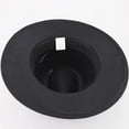 thumbnail image 3 of Classic White Fedora Hat Wide Brim Felt Hat with Black Band Stylish Unisex Hat for Formal Events Casual Fashion, 3 of 4