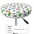 thumbnail image 4 of Zufioo Cartoon Sea Turtle Print Round Bar Chair Cushion Cover, Elastic Round Stool Protector, Dustproof and Non-slip Bar Kitchen Restaurant Chair Mat-13 inch, 4 of 7