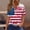 Red, variant on Cavosen Patriotic T Shirts for Women Red White and Blue Short Sleeve V Neck T Shirts USA Star Striped Graphic Tops Lady XL Patriotic Casual T Shirts Independence Day Tunic Tees