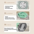 thumbnail image 6 of BIMZUC Portable Underwear Washing Machine Cordless Rechargeable Automatic Mini Washer for Socks and Towels Green 8.27x5.51x5.12 inches / 21.0x14.0x13.0 cm, 6 of 9