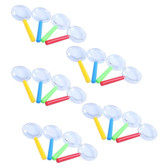 20Pcs Plastic Mini Magnifying Glass Children's Toys