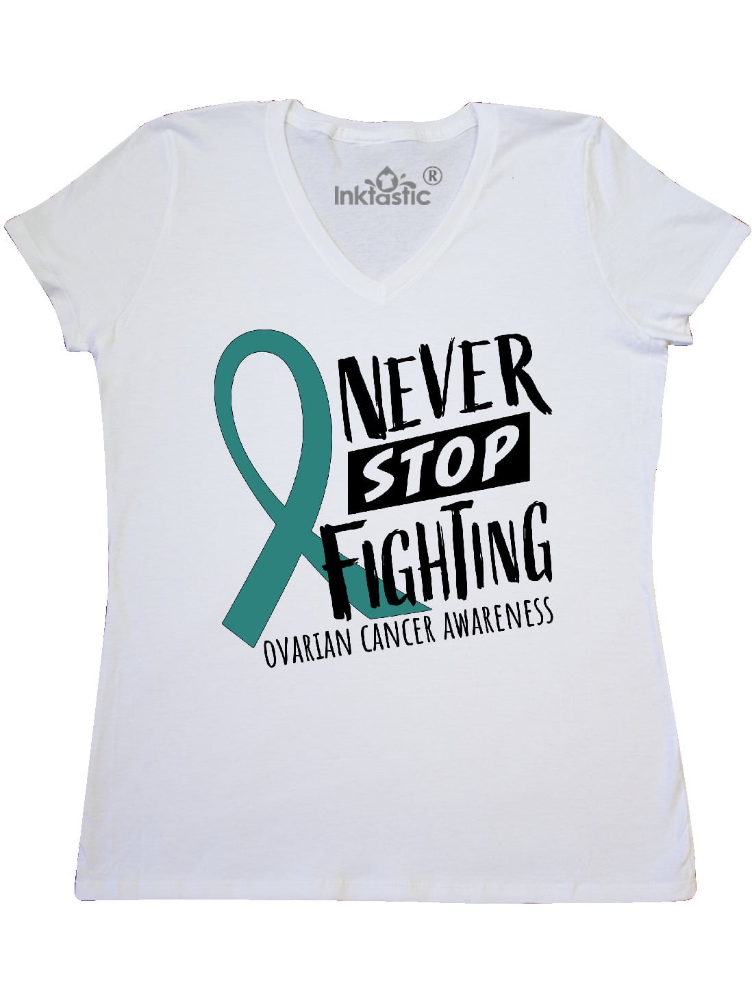Ovarian Cancer for My Mens Big Tall Graphic T Shirt Loose Fit Solid Dress Tops 