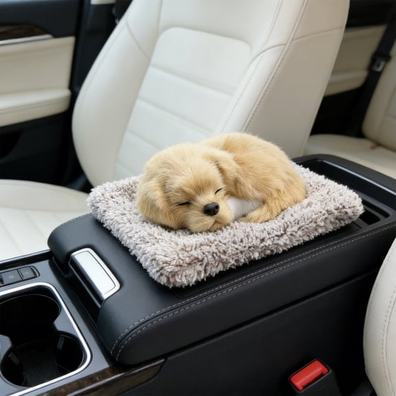 Gumesh Activated Carbon Car Ornament, Car Interior Dashboard Ornaments, Cute Simulation Plush Dogs for Auto Accessories