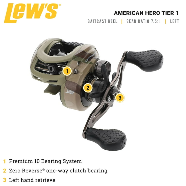 american hero tier 1 baitcast reel Lew's American Hero Tier 1 Baitcast Reel