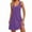 Purple, variant on Lovzfmll Women's Mini Dress, V-Neck Sleeveless with Pocket, Casual Summer Shift Dress Red, S