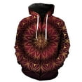 thumbnail image 1 of Sudadera con capucha y cremallera de mandala para hombre, estilo informal, estilo Harajuku, con estampado 3D, para adolescentes, estilo urbano, talla grande, 1 of 6