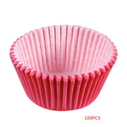 100pcs Food Grade Baking Cup Oil Proof PVC Chocolate Cupcake Paper Kitchen Bakery Supplies