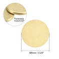 thumbnail image 2 of Uxcell Brass Stamping Blank Round Metal DIY Tag 6mm Dia 1mm Thick for Craft, Pendant Decoration, Pack of 20, 2 of 7