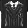 thumbnail image 2 of Men's Wednesday Nevermore Academy Uniform  Graphic Tee Black 3X Large, 2 of 5