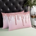 thumbnail image 3 of Waterproof Outdoor Throw Pillows with Inserts 12"x20", Pink Glowing Fluid Soft Decorative Pillowcases for Couch Bedroom, Romantic Modern Droplet Pillow Covers for Sofa Living Room, 3 of 8